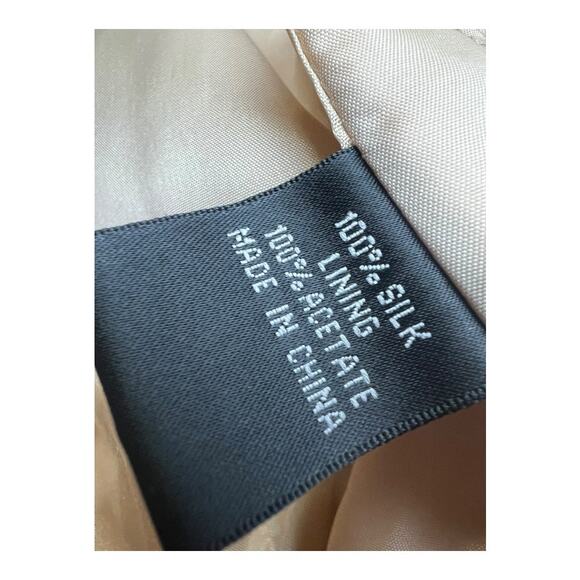 Aidan Mattox 100% Silk Formal Dress Gown Gold Prom Homecoming Wedding Small - Picture 10 of 11